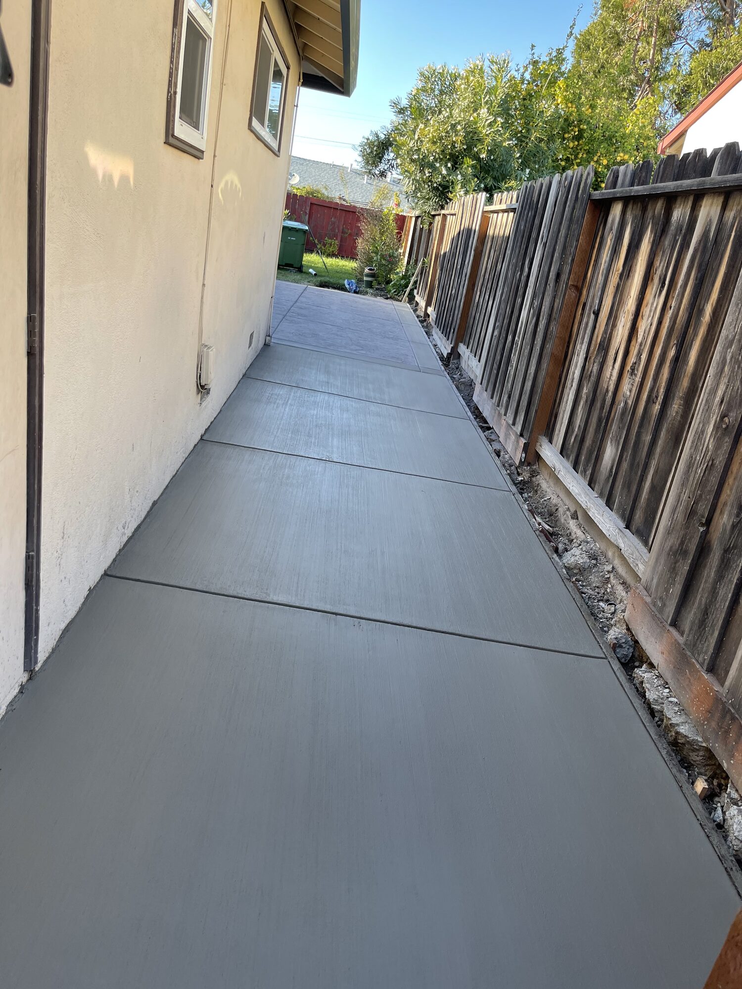 Stamped and decorative concrete installation