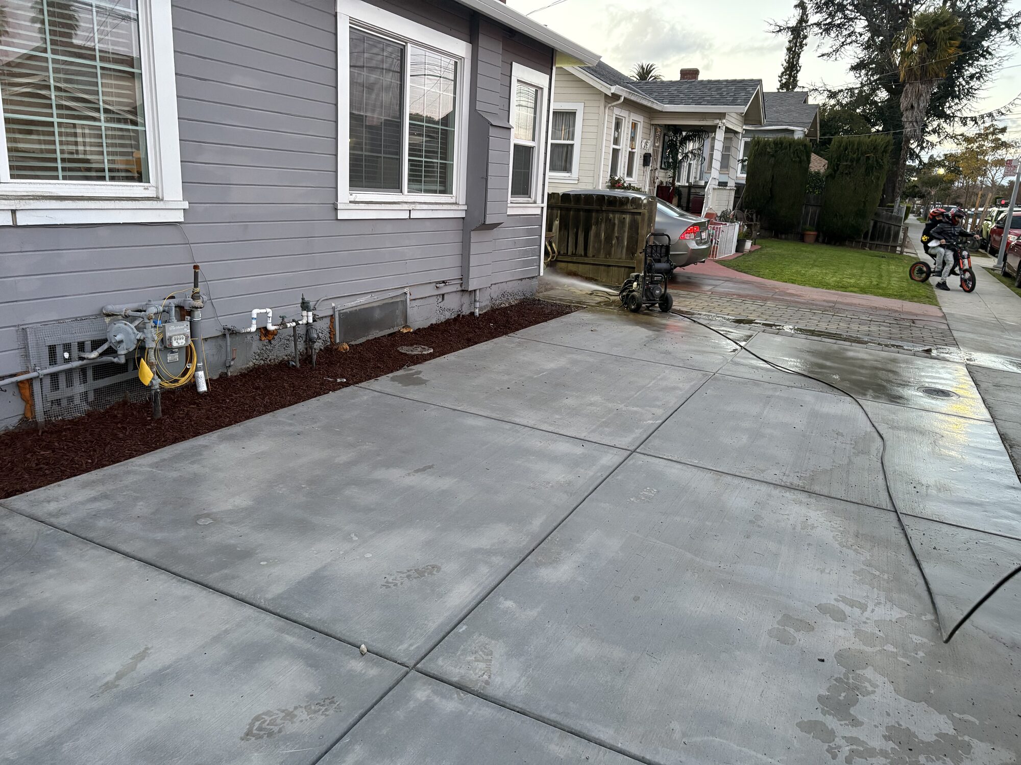 Stamped and decorative concrete installation
