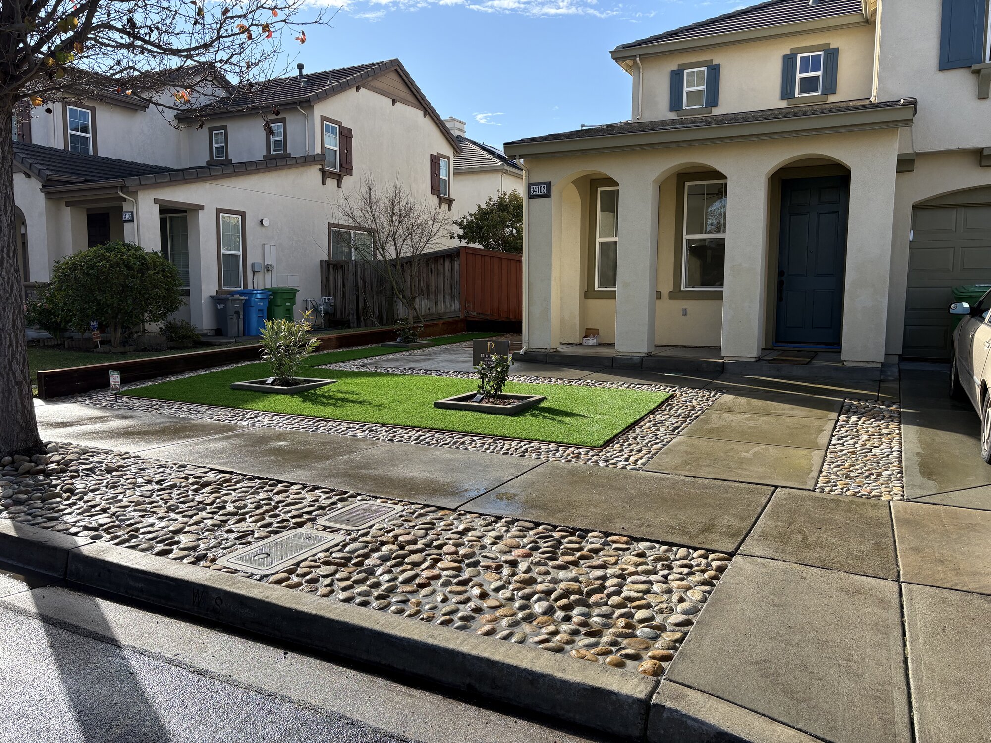 Stamped & Decorative Concrete hardscape project by Skygrid Hardscaping