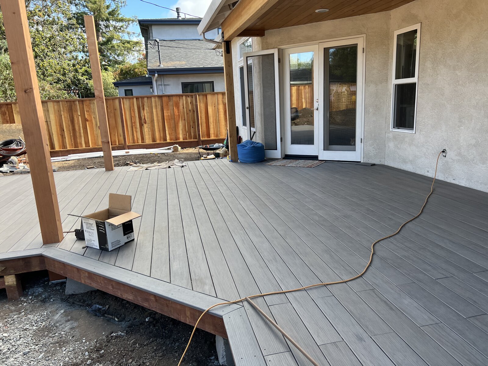 Custom outdoor patio installation