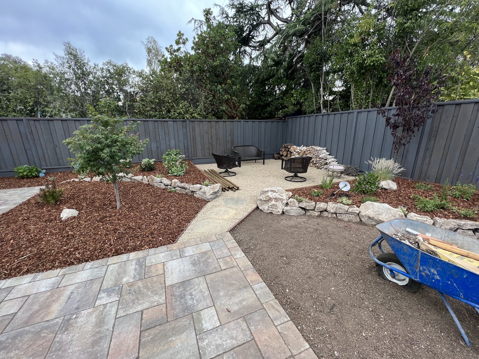 Custom outdoor patio installation