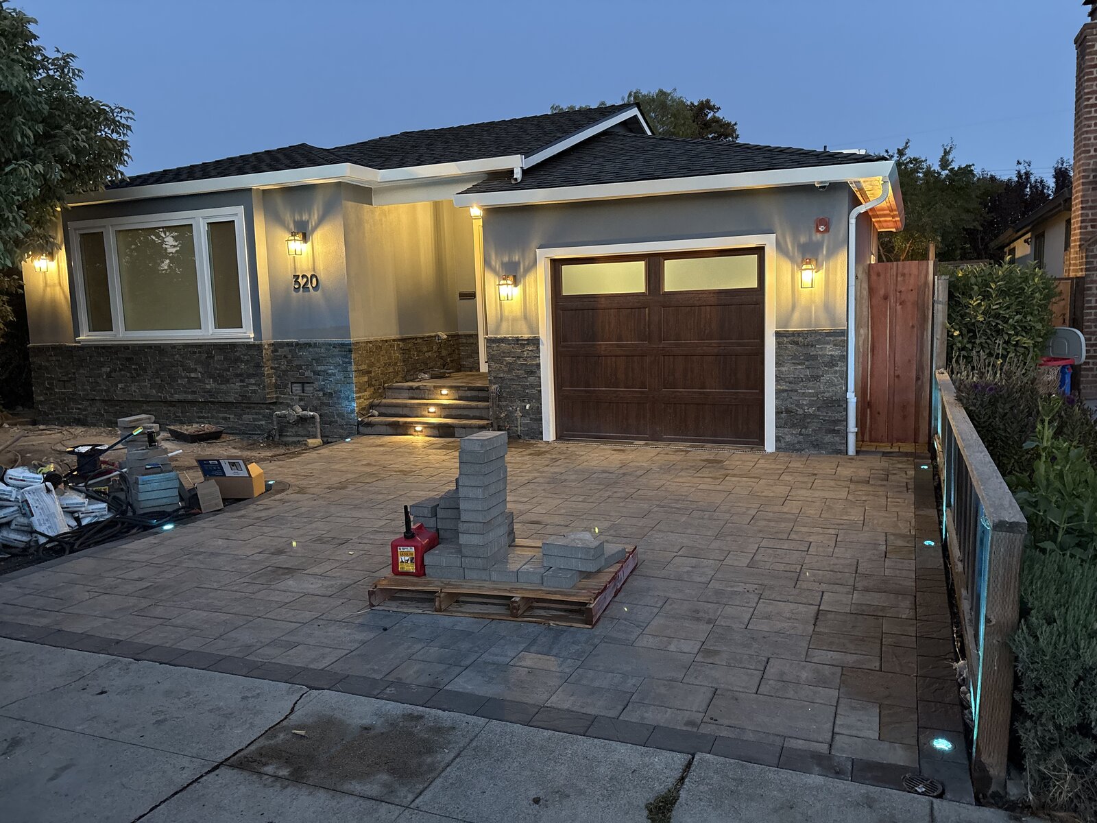 Custom outdoor patio installation