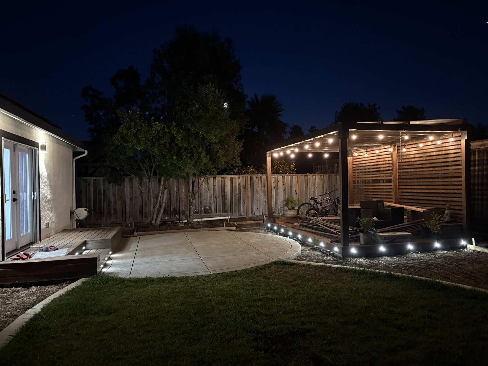 Custom outdoor patio installation