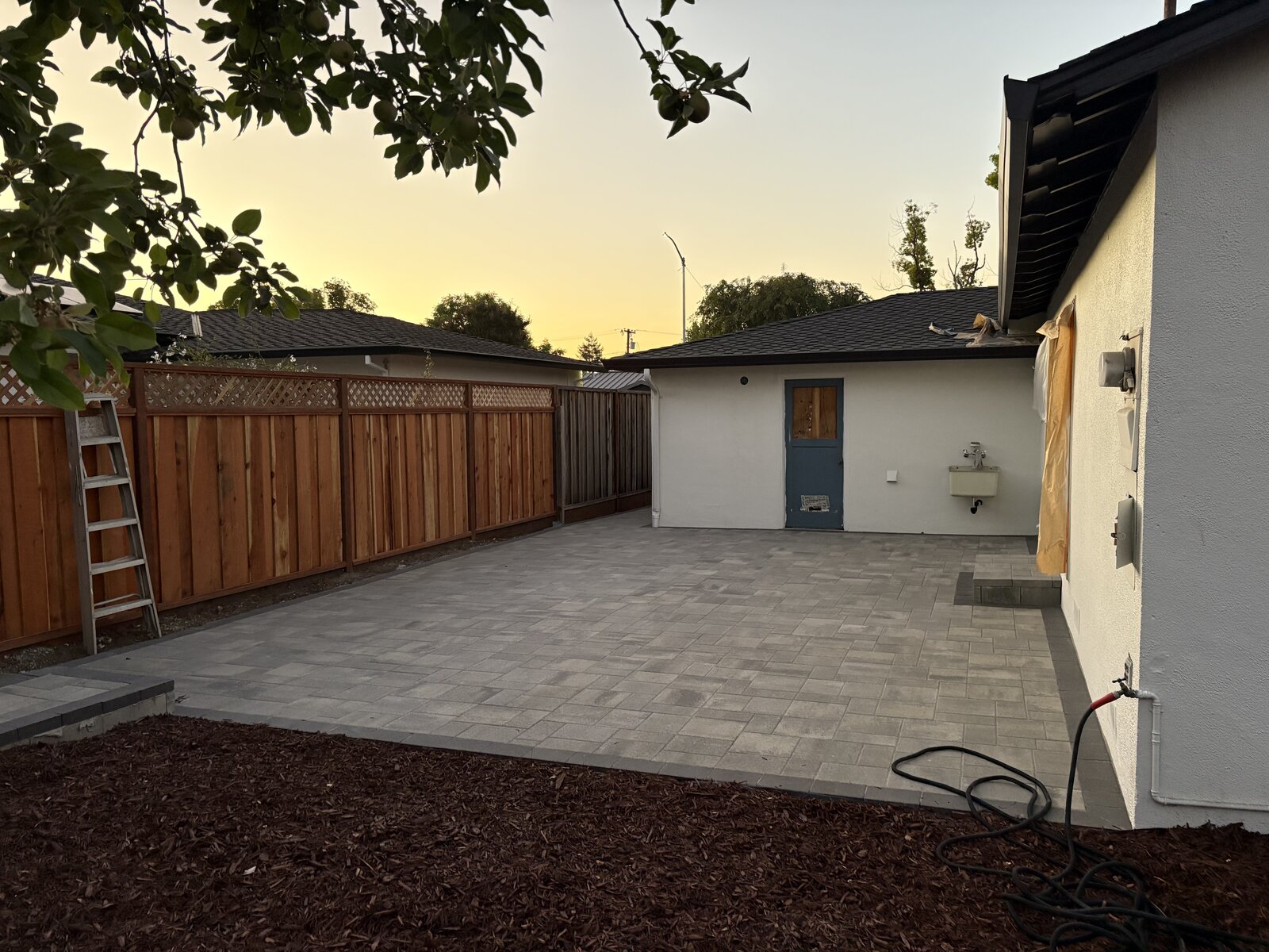 Custom outdoor patio installation