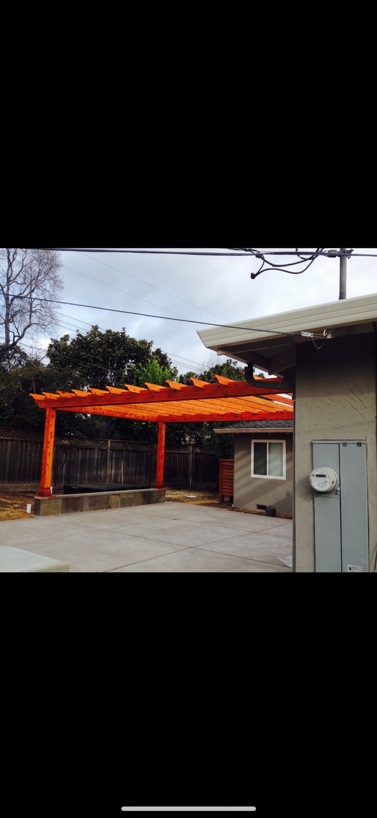 Custom outdoor patio installation