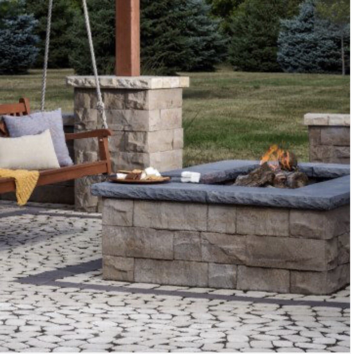 Custom outdoor patio installation