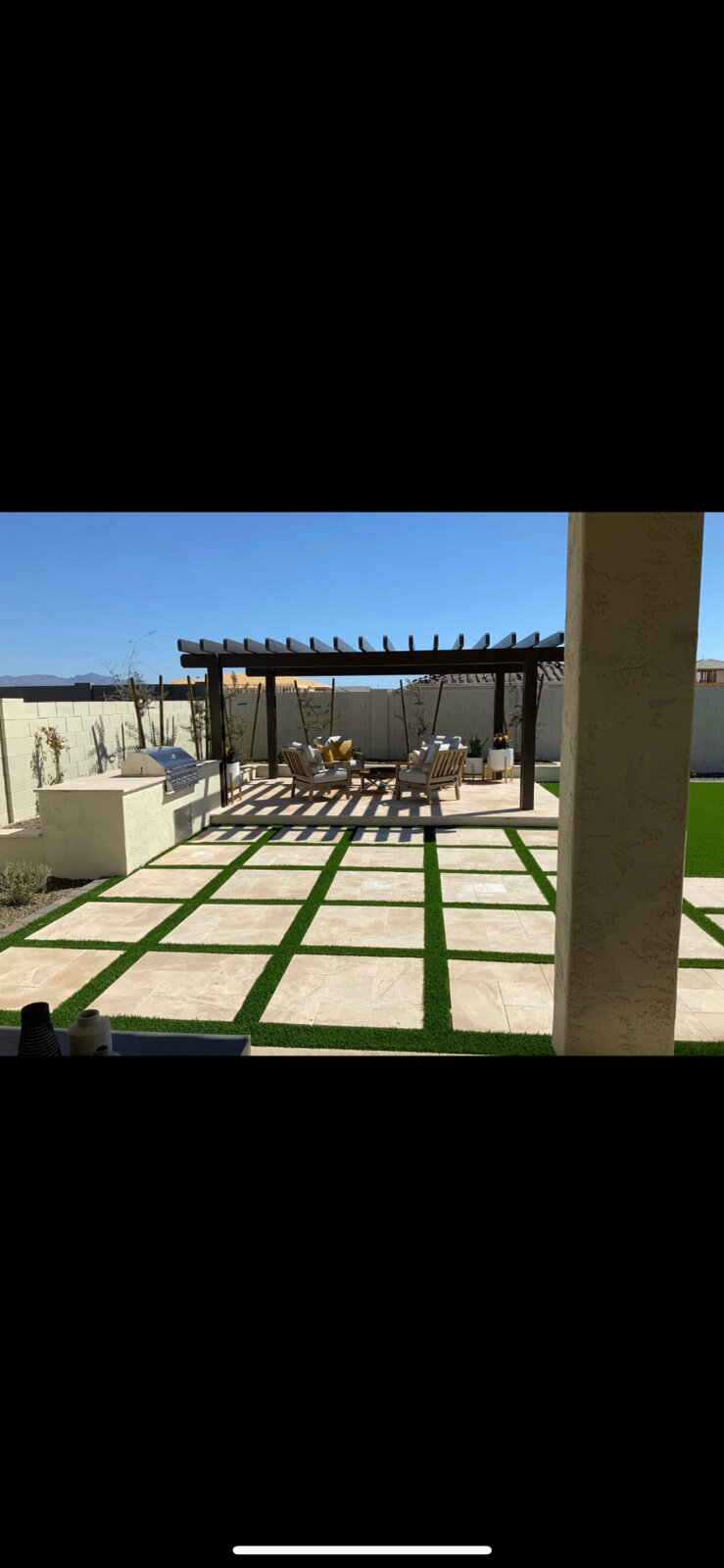 Custom outdoor patio installation