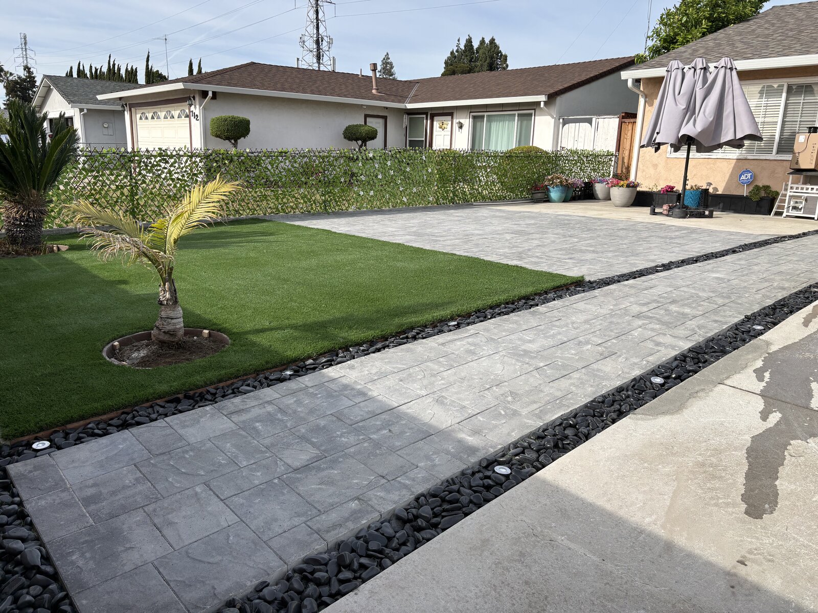 Custom outdoor patio installation