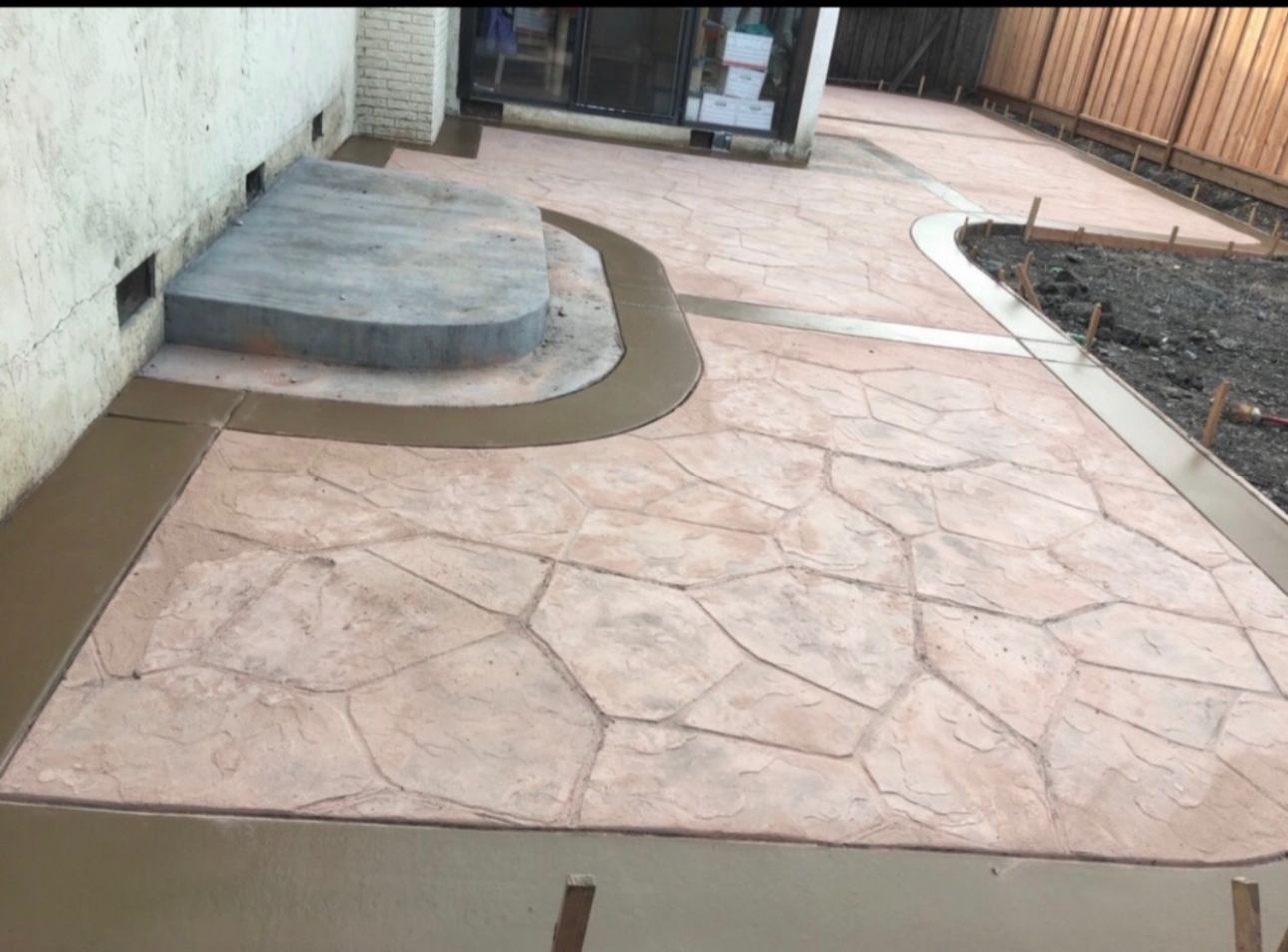 Interlocking paver installation