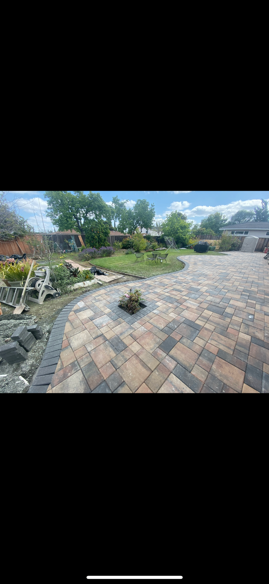Interlocking paver installation