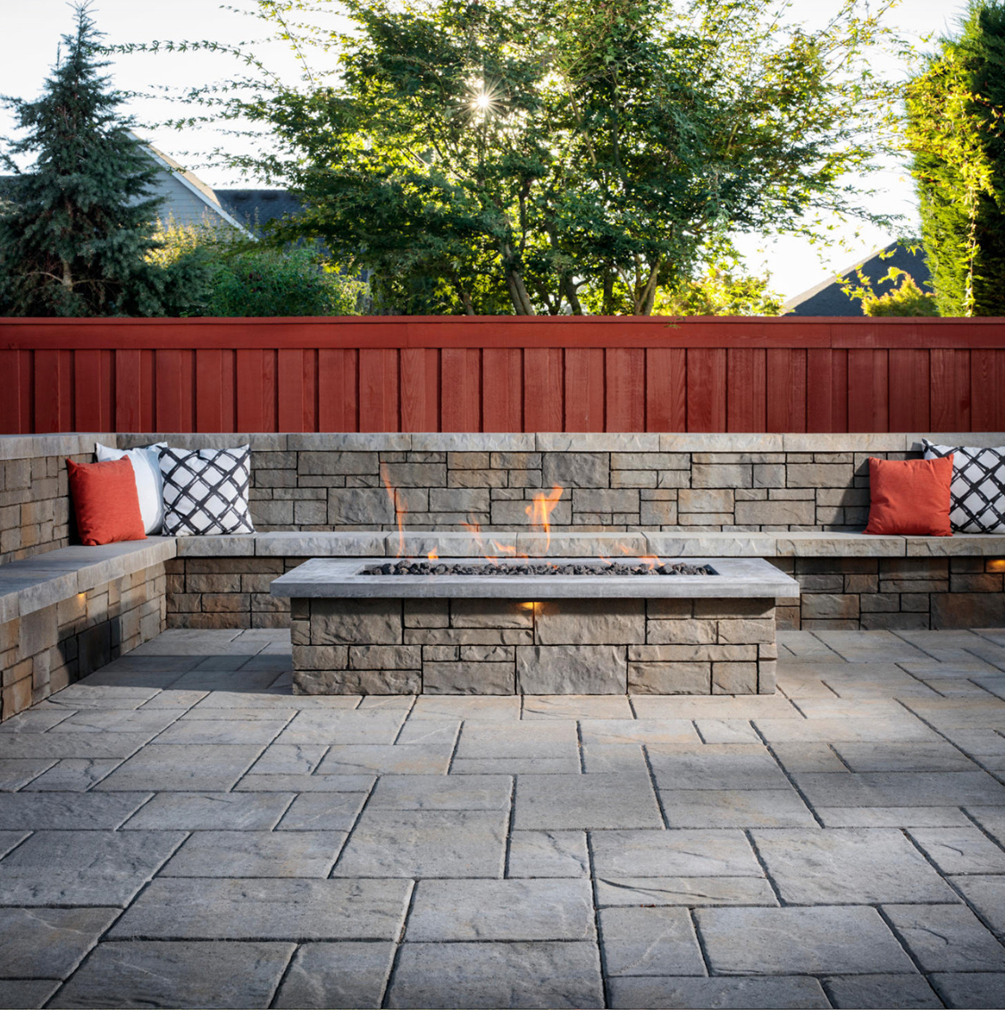 Interlocking paver installation