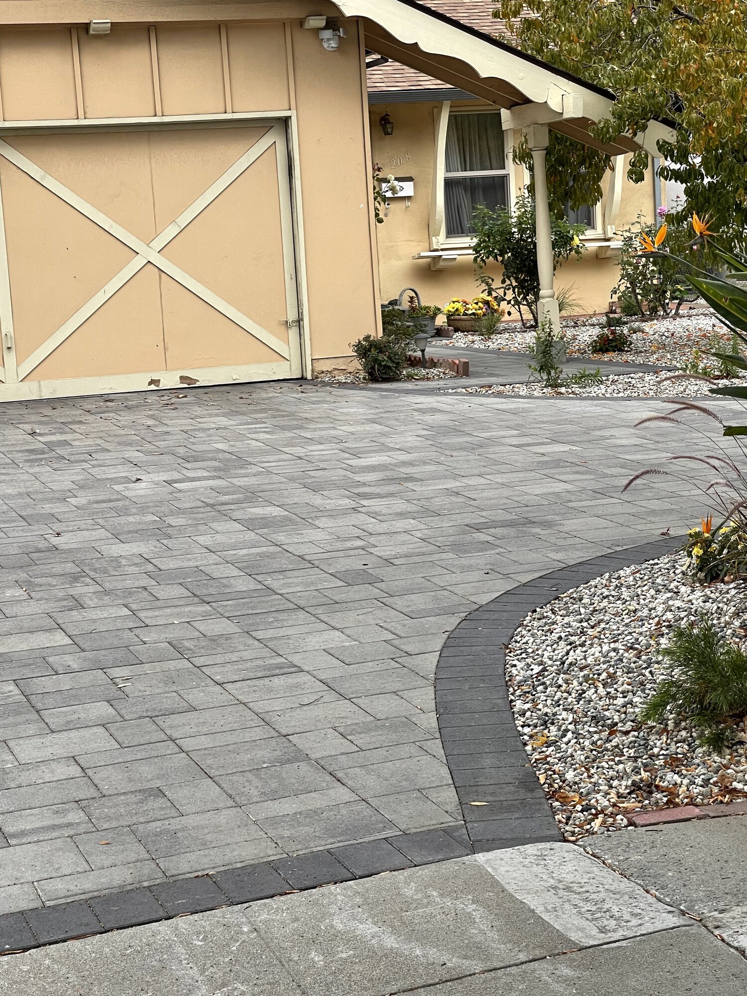 Interlocking paver installation
