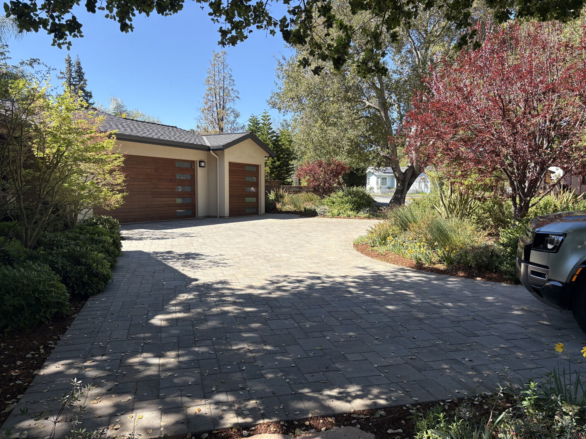 Interlocking paver installation