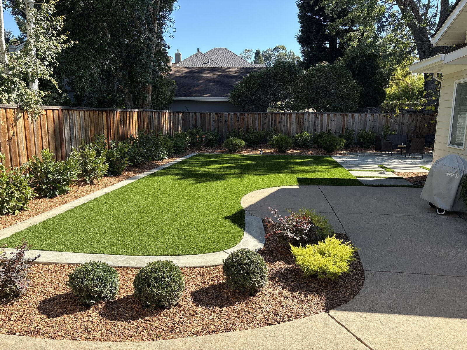 Artificial turf installation