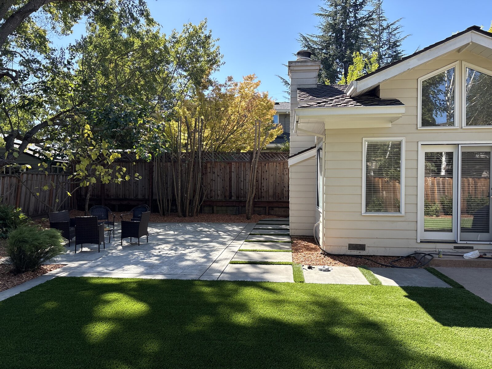 Artificial turf installation