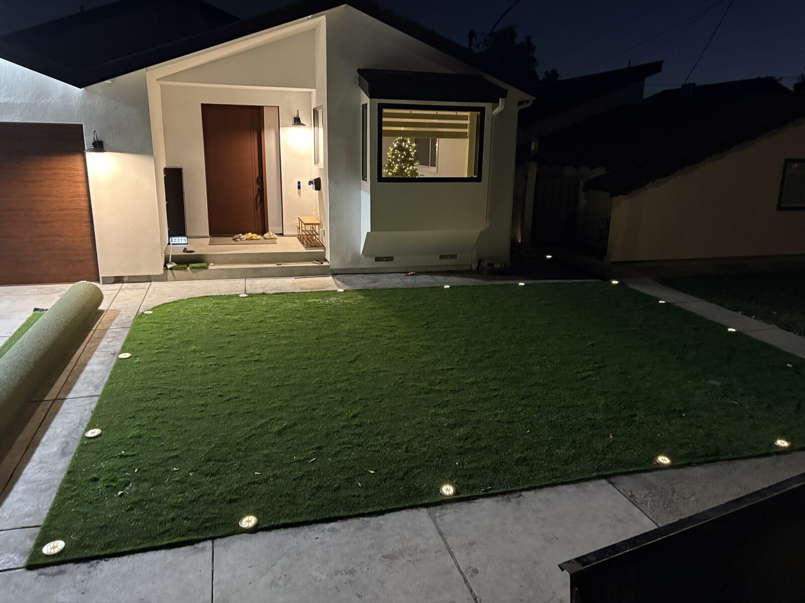 Artificial turf installation