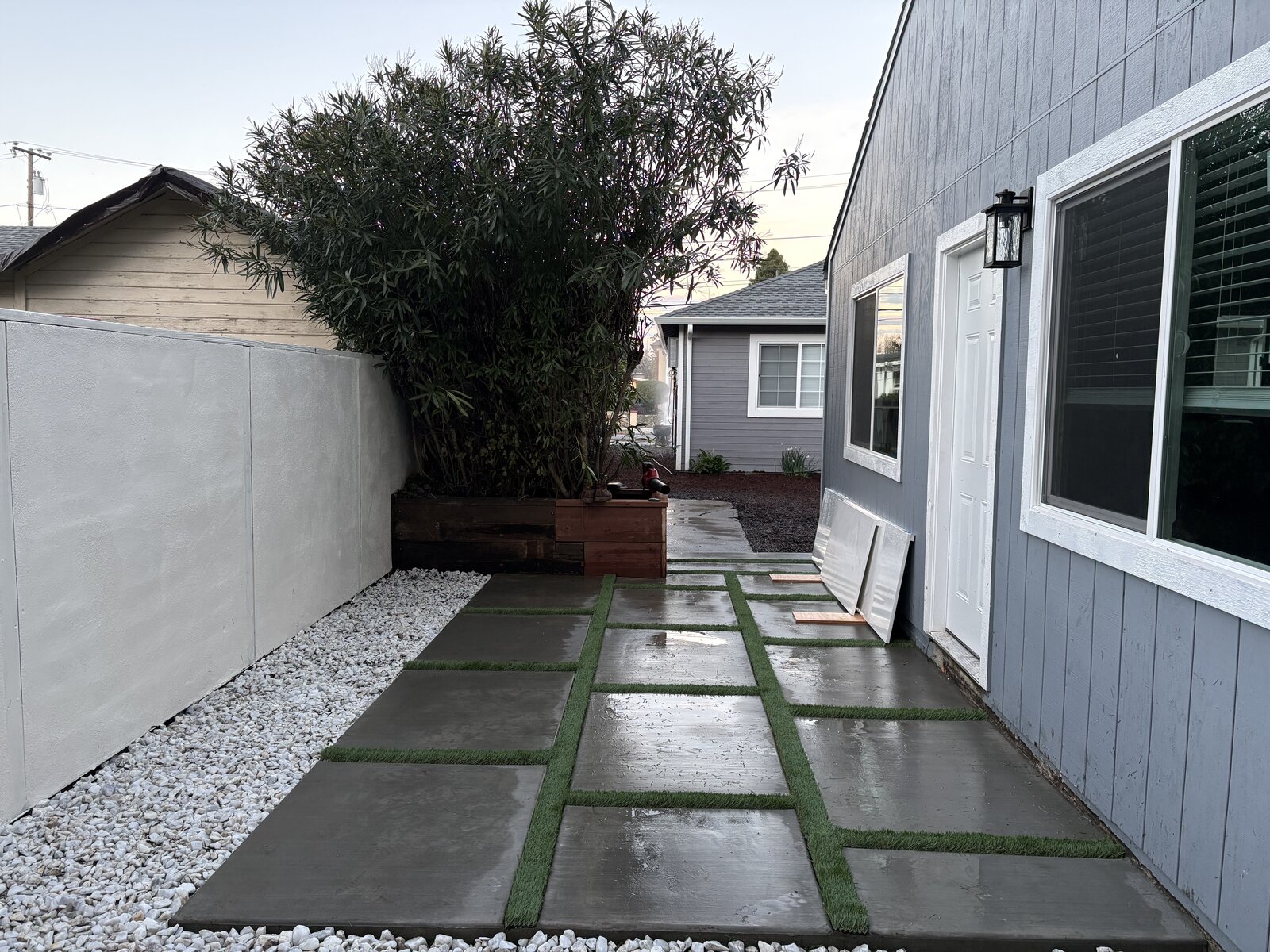 Walkway and pathway installation