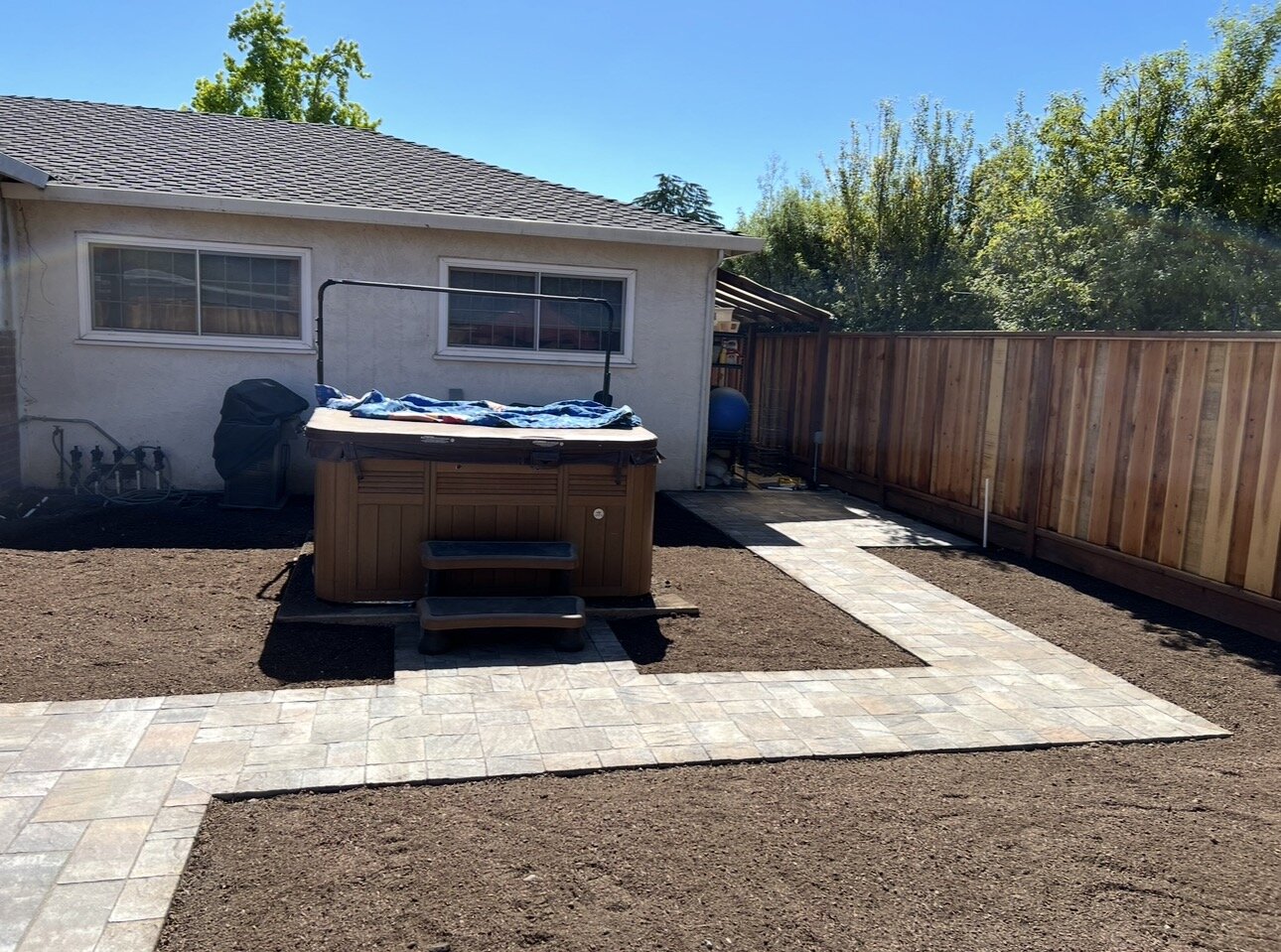 Walkway and pathway installation